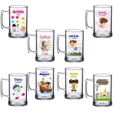 Caneca Copo Chopp Lembrancinha Festa Infantil Personalizada (Fazemos Qualquer Tema)
