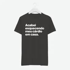 T-shirt Camisa crossfit cárdio frases treino