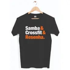 Camisa t-shirt Crossfit samba e resenha