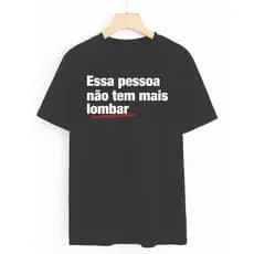 Camisa T-shirt crossfit treino sem lombar