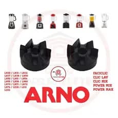 2x Arraste do Copo Liquidificador Arno Power Max / Power Mix / Faciclic Pro (NÃO serve em COPO PARALELO/GENÉRICO)
