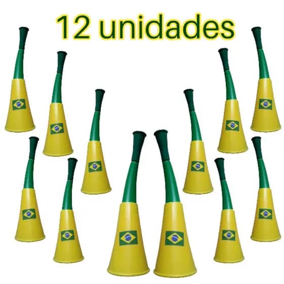 12 Corneta Vuvuzelas Buzina Brasil Copa Do Mundo Torcida