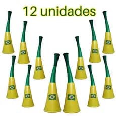 12 Corneta Vuvuzelas Buzina Brasil Copa Do Mundo Torcida