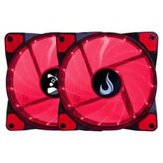 Kit 2 Cooler Fan Rise Mode WIND W1 Vermelho 120mm RM-WN-01-BR PC Gamer Ventoinha CPU