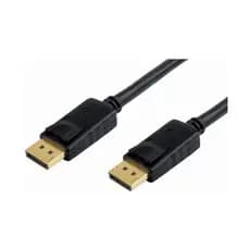 Cabo Displayport 1,8M Preto Com Conector Dourado
