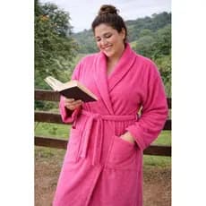 Roupão adulto atoalhado Plus Size unissex G G3 ou G5. Tamanho na descrição.