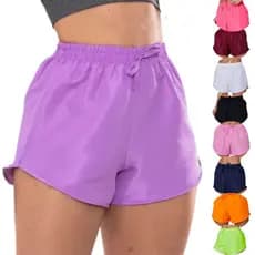 Short Tactel Feminino Soltinho Praia Piscina Plus Size Shortinho Exercícios Academia