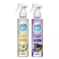 Aromatizante de Ambiente e Tecidos Puro Ar Chá Branco Lavanda 250ml Luxo Premium