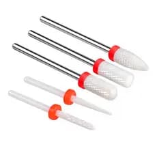 Kit Broca Cerâmica Profissional Unha Gel Acrigel Porcelana Nail Art Broca para Unhas Original Nail Unhas Manicure