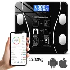 Balança Digital Corporal Bioimpedância Profissional Bluetooth
