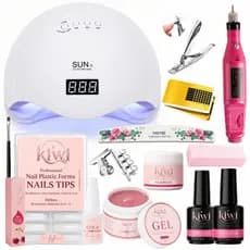 Kit Unha Gel Completo Manicure Unhas Cabine Profissional com Cabine
