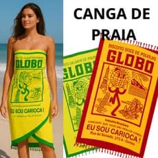 Canga de Praia Grande Biscoito Globo Salgado Doce piscina Verão Pareo Lenço Biquini Saida de Praia