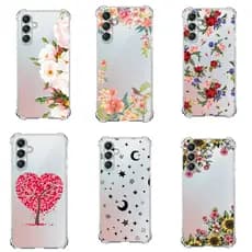 CAPA CAPINHA  DESENHOS VARIADOS TRANSPARENTES  CAPINHA  PARA A15-A25-A35-A55 ANTI IMPACTO