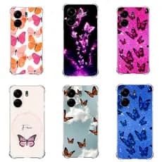 CAPA CAPINHA  DESENHOS VARIADOS BORBOLETAS CAPINHA PARA REDMI 13C ANTI IMPACTO