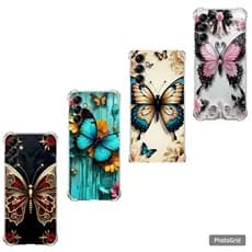 CAPA CAPINHA DESENHOS VARIADOS BORBOLETAS  CAPINHA  PARA A07-A17 PRO ANTI IMPACTO