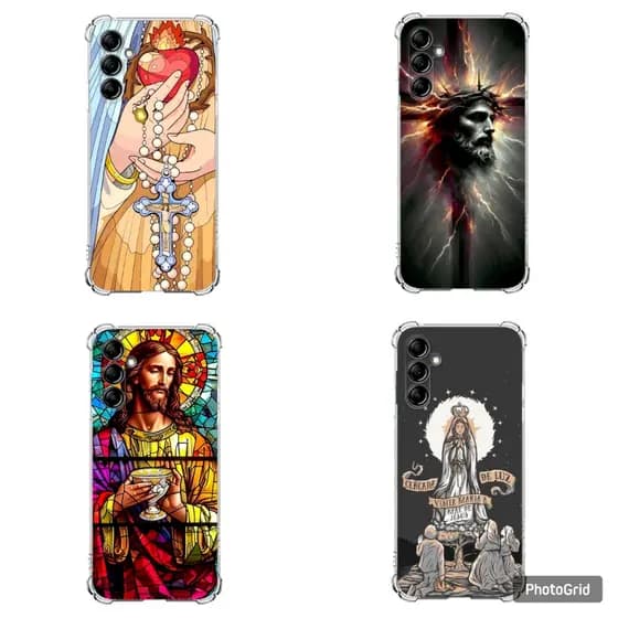 CAPA CAPINHA  DESENHOS VARIADOS CRISTIANISMO CAPINHA  PARA A15-A25-A35-A55 ANTI IMPACTO