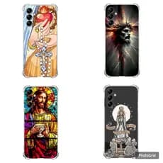 CAPA CAPINHA  DESENHOS VARIADOS CRISTIANISMO CAPINHA  PARA A15-A25-A35-A55 ANTI IMPACTO