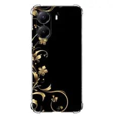 CAPA CAPINHA DESENHOS VARIADOS DOURADAS CAPINHA PARA POCO X8 PRO ANTI IMPACTO