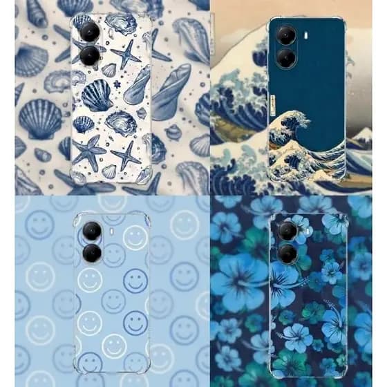 CAPA CAPINHA DESENHOS VARIADOS BLUE/AZUL CAPINHA  PARA POCO X8 PRO ANTI IMPACTO