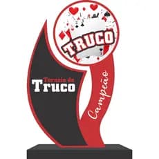 Troféu de Truco em MDF - 20cm