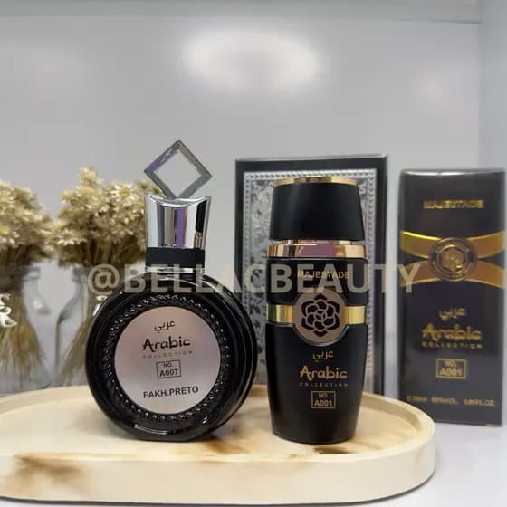 KIT PERFUME MASCULINO ÁRABE MASCULINO - 2 FRAGRÂNCIAS MASCULINAS MAIS VENDIDAS - ASAD & FAKHAR BLACK 25ml