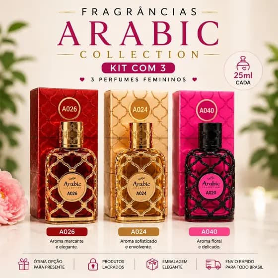 KIT ARABIC COLLECTION- AMBAR REAL - DANIA - ROUGE AMBAR
