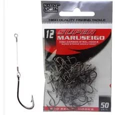 Anzol Super Maruseigo nº12 Encastoado 2 cm piau, piapara, pacu