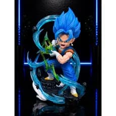 Action Figure Veggetto Super Saiyajin Blue  11cm Dragon Ball Colecionável