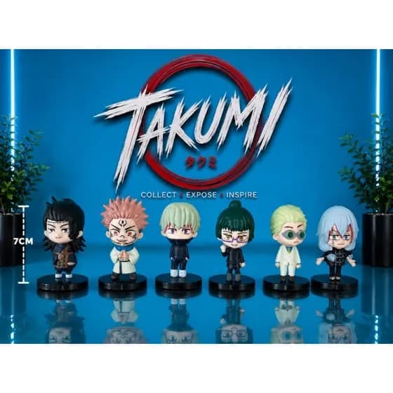 Mini Figure Jujutsu Kaisen 7cm Colecionável – Escolha Seu Personagem | Gojo, Yuji, Sukuna e Mais.