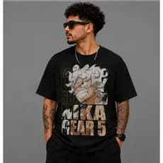 Camiseta Anime Estampada Naruto One Piece Demon Slayer Cavaleiros do Zodíaco