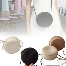 Bolsa feminina praia de palha com alça praia piscina passeios verão
