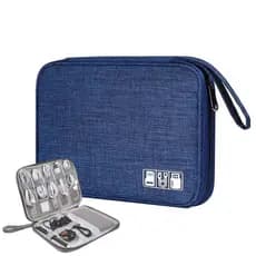 Necessaire Estojo Organizador Case para Acessórios Cabos Fios Viagem