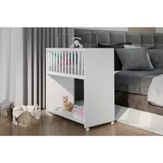 Mini Berço Cama Baby Com Colchão Quarto Infantil Unisex Chiqueirinho
