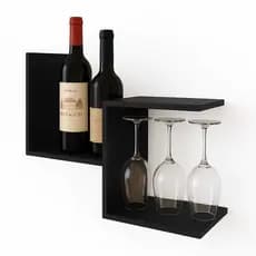 Bar Barzinho Adega Parede Rustico Porta Taça