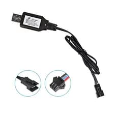Carregador 7,4v Carro Carrinho Controle Remoto Avião Helicoptero  Sm-3p USB Arma Gel