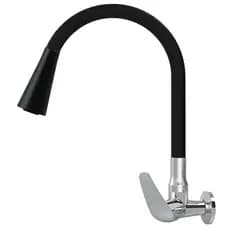 Torneira cozinha gourmet preta de parede flexivel dois jatos torneira luxo preta para cozinha