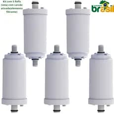 Refil vela filtro substituição para filtro universal Filtro Pró Saúde Carvão Ativado Kit 5 refis