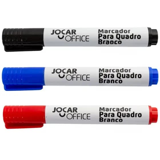 Caneta Marcador Para Quadro Branco Marcador  Para Quadro Branco  Azul Preta Vermelha-jocar 3 UNIDADES