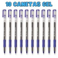 Caneta Gel Fit 0.6 - KIT COM 10 CANETAS