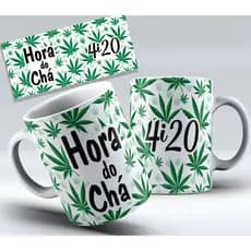 Caneca Hora do chá  4i20 - Caneca de ceramica 325ml