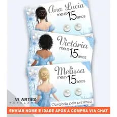 20/30/50/100 Tag com brinco 15 anos, Debutante, Tag personalizada, Lembrancinha de Aniversário, Varios Modelos M1