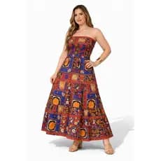 Vestido Tomara Que Caia Longo em Sedinha Viscose – Tamanho Único Veste 36 ao 44  Leve, Confortável e Elegante