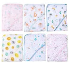 Toalha de Banho Fralda Soft com Capuz para Bebê  OU  Kit com 2, 3 ou 4 Toalhas