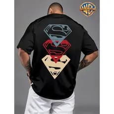 Camiseta Unissex Estampa Superman, camiseta casual de verão, Alta Qualidade, Promoção Envio Rápido