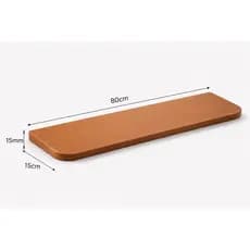 kit 3 prateleiras 80x15  arredondada com suporte invisivel cozinha sala e quarto