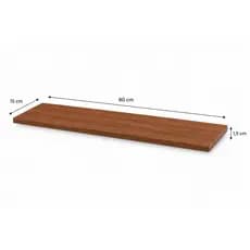 Prateleira Freijo 80x15 + suporte invisivel MDF para sala quarto e banheiro