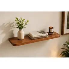 Prateleira 50x15 com bordas arredondadas com pino invisivel em MDF quarto sala cozinha e banheiro