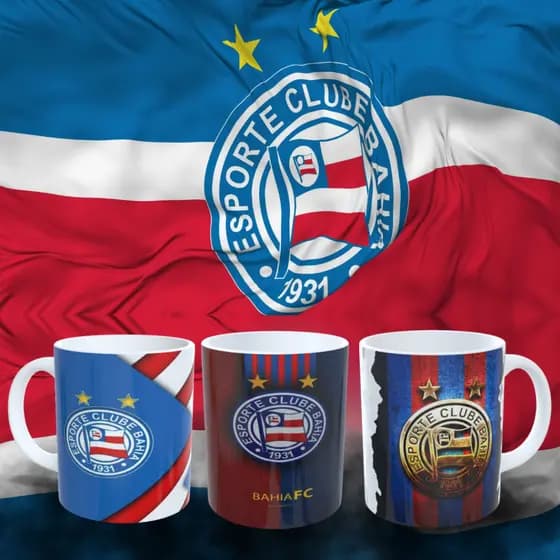Caneca do Bahia! Ideal para quem ama o Tricolor de Aço! Vários Modelos! Promoção Exclusiva!