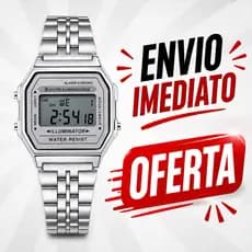 Relógio inspiração Unissex com Cronômetro Preciso e Luz Noturna feminino masculino digital