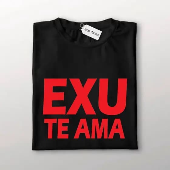 Camisetas de orixás, , camiseta exu te ama feminina e masculina